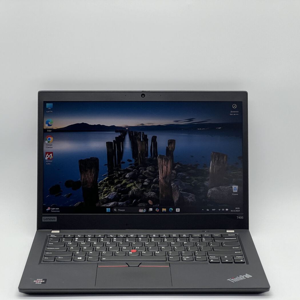 Ноутбук Lenovo ThinkPad T495, AMD Ryzen 5 PRO 3500U, 16 GB, 240 GB, AMD Radeon Vega 8 Graphics, 1920x1080, IPS/Touch [SH2412321] БУ