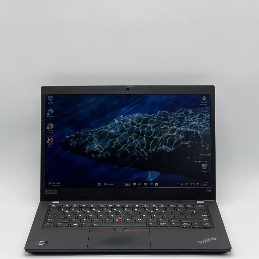 Ноутбук Lenovo ThinkPad T495, AMD Ryzen 5 PRO 3500U, 16 GB, 240 GB, AMD Radeon Vega 8 Graphics, 1920x1080, IPS/Touch [SH2412299] БУ