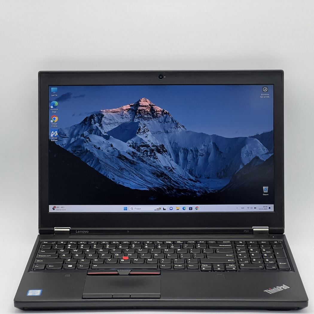 Ноутбук Lenovo ThinkPad P50, i7-6820HQ, 16 GB, 480 GB, nVIDIA Quadro M1000M, 1920x1080, IPS [OX24111253] БУ