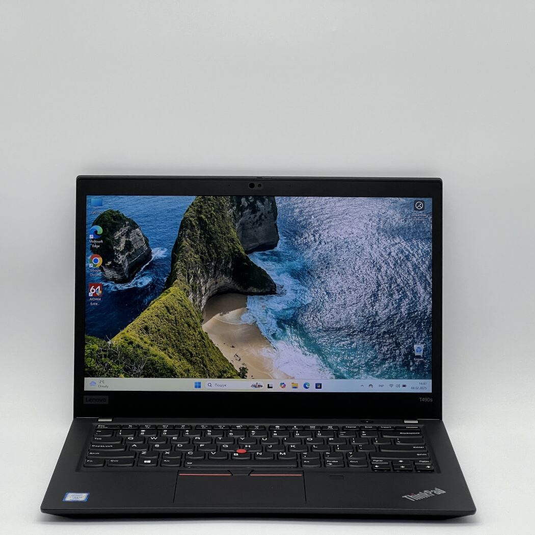 Ноутбук Lenovo ThinkPad T490s, i7-8665U, 16 GB, 240 GB, Intel UHD 620, 1920x1080, IPS [SH2502142] БУ